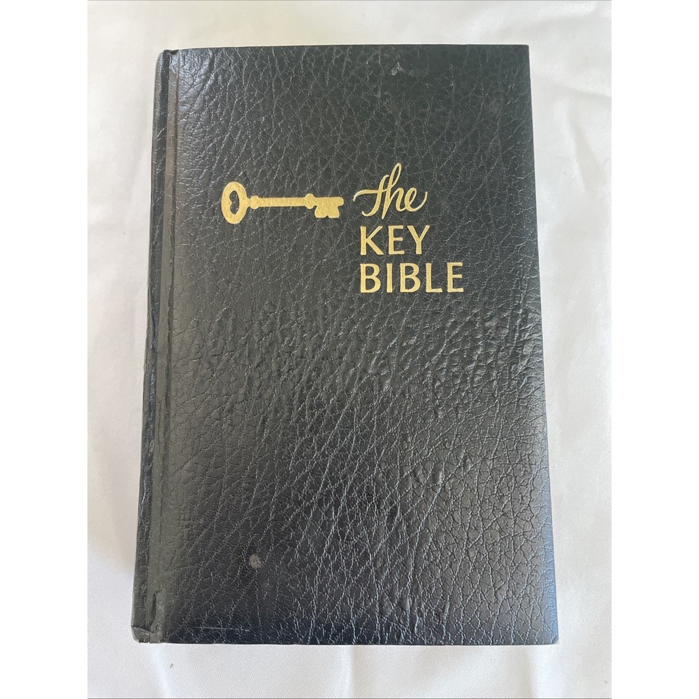 The Key Bible King James Study Edition by Holman (1979, Hardcover) Gold